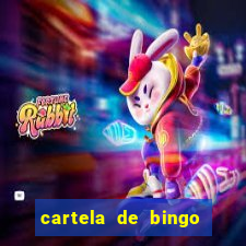 cartela de bingo cha de panela